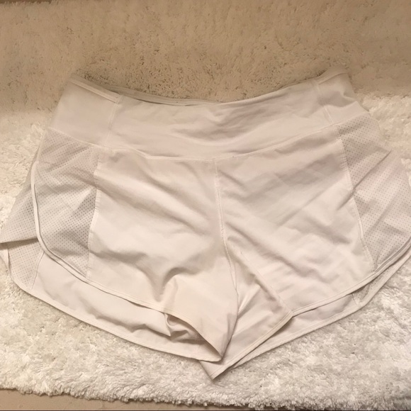 lululemon athletica Pants - Lululemon White Running Shorts Size 12